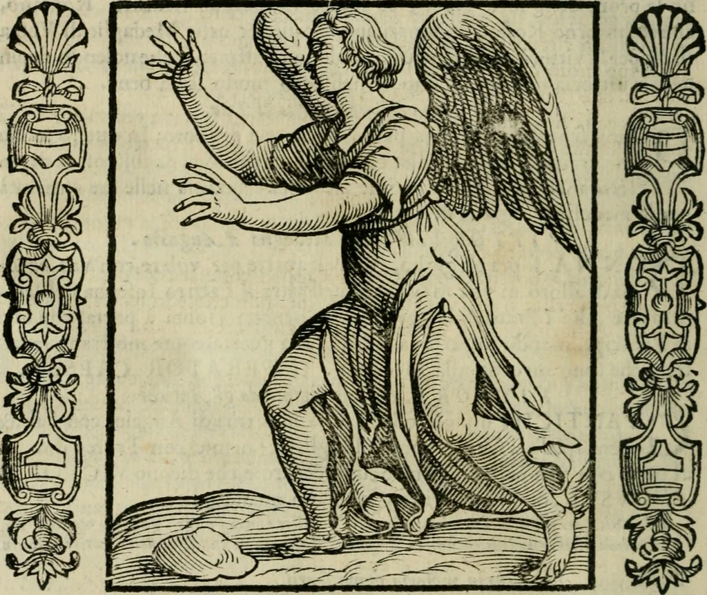 An illustration from Iconologia, ouero Descrittione d'imagini delle virtu', vitij, affetti, passioni humane, corpi celesti, mondo e sue parti., 1611, leaf 583