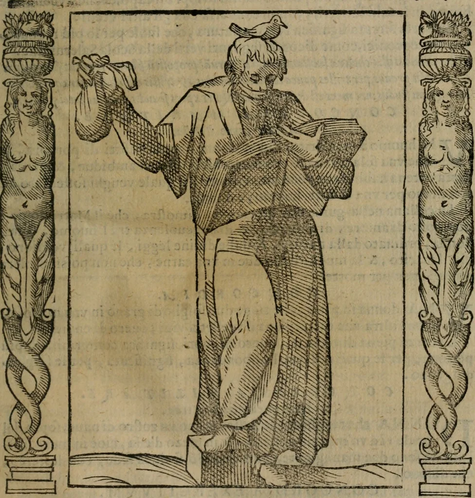 An illustration from Iconologia, ouero, Descrittione di diuerse imagini cauate dall'antichità, & di propria inuentione, 1603, leaf 104