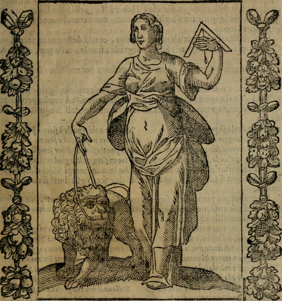 An illustration from Iconologia, ouero, Descrittione di diuerse imagini cauate dall'antichità, & di propria inuentione, 1603, leaf 156