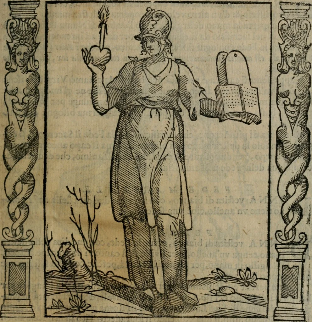 An illustration from Iconologia, ouero, Descrittione di diuerse imagini cauate dall'antichità, & di propria inuentione, 1603, leaf 172