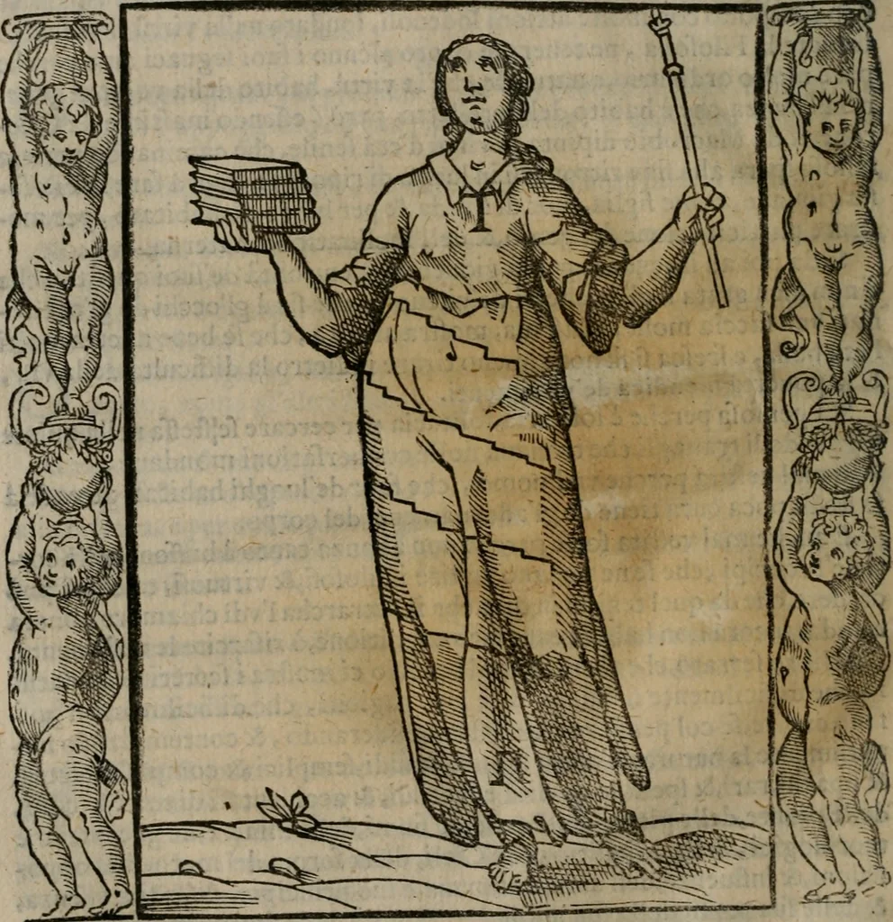 An illustration from Iconologia, ouero, Descrittione di diuerse imagini cauate dall'antichità, & di propria inuentione, 1603, leaf 185