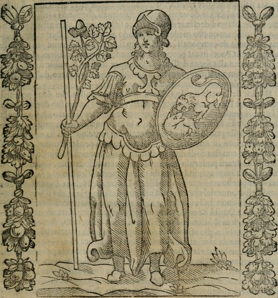 An illustration from Iconologia, ouero, Descrittione di diuerse imagini cauate dall'antichità, & di propria inuentione, 1603, leaf 188