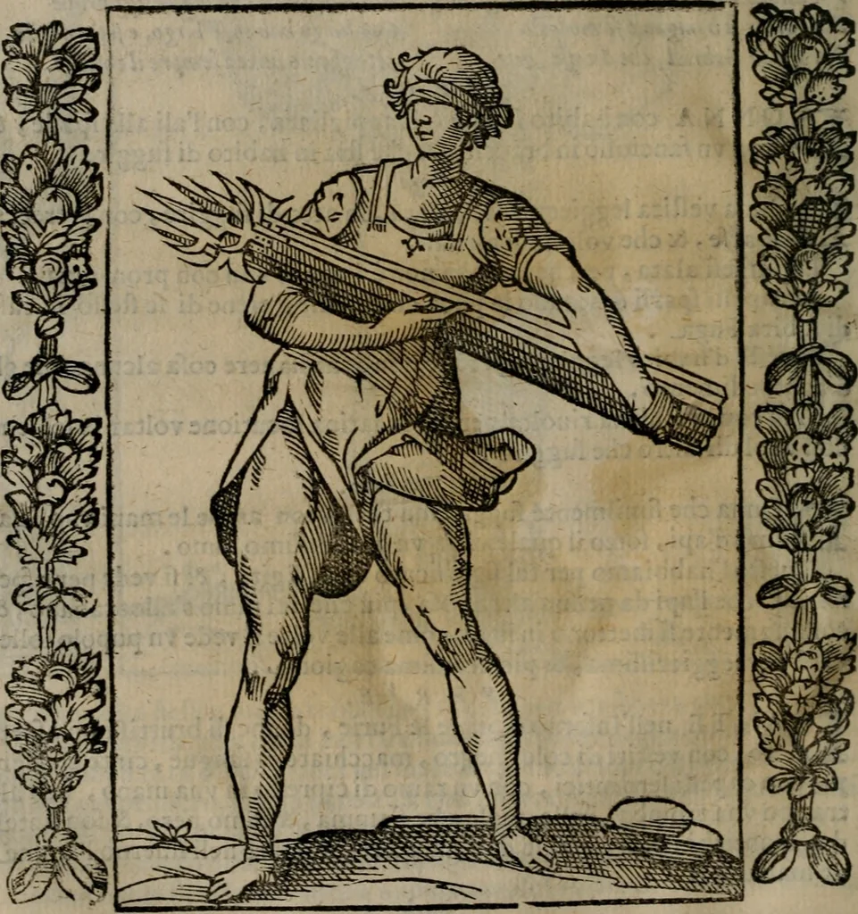 An illustration from Iconologia, ouero, Descrittione di diuerse imagini cauate dall'antichità, & di propria inuentione, 1603, leaf 197
