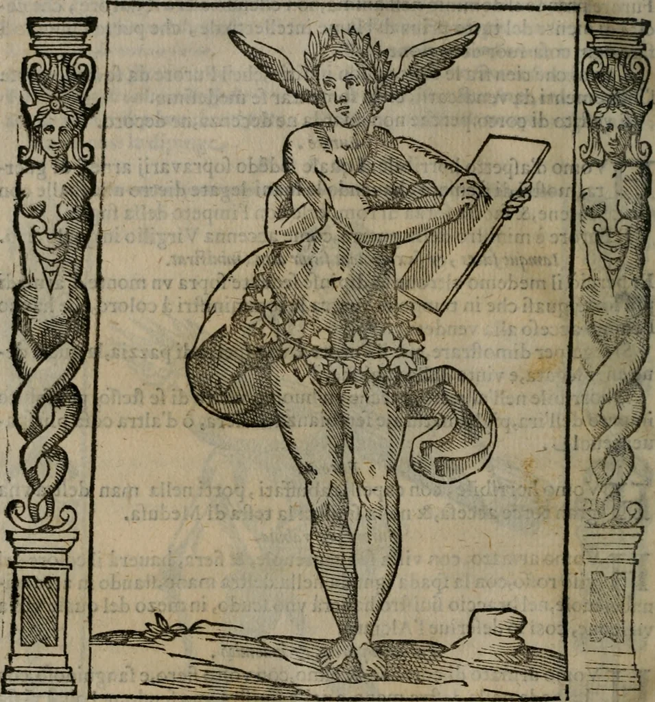 An illustration from Iconologia, ouero, Descrittione di diuerse imagini cauate dall'antichità, & di propria inuentione, 1603, leaf 199