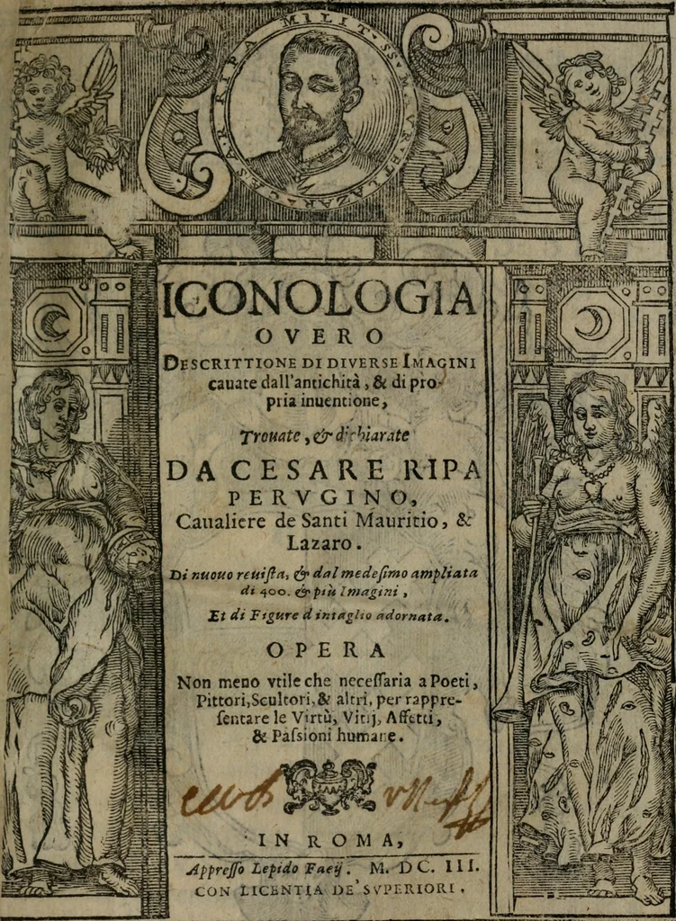 An illustration from Iconologia, ouero, Descrittione di diuerse imagini cauate dall'antichità, & di propria inuentione, 1603, leaf 2