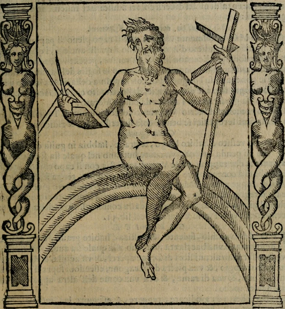 An illustration from Iconologia, ouero, Descrittione di diuerse imagini cauate dall'antichità, & di propria inuentione, 1603, leaf 206
