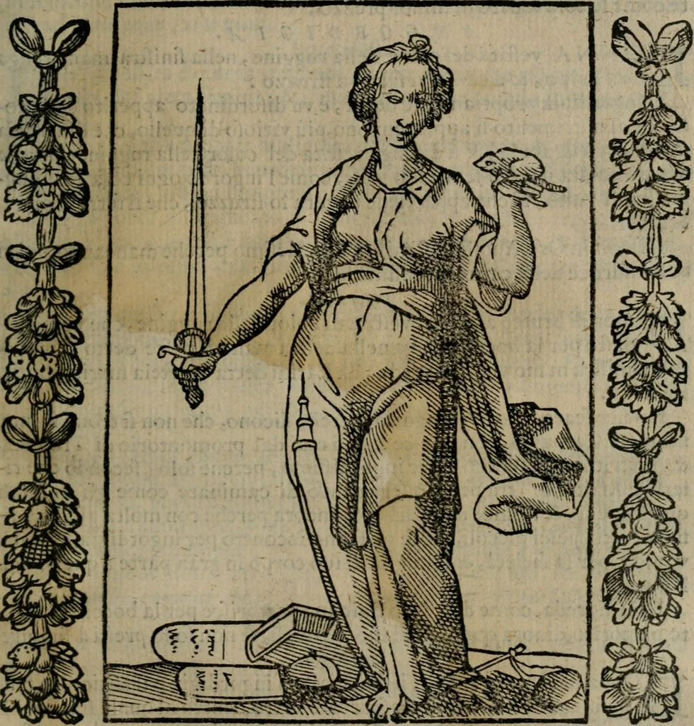 An illustration from Iconologia, ouero, Descrittione di diuerse imagini cauate dall'antichità, & di propria inuentione, 1603, leaf 252