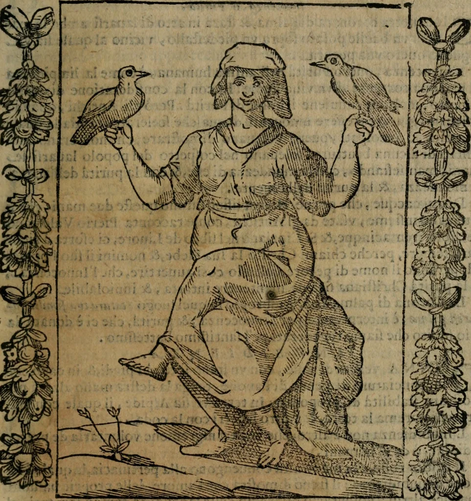 An illustration from Iconologia, ouero, Descrittione di diuerse imagini cauate dall'antichità, & di propria inuentione, 1603, leaf 256