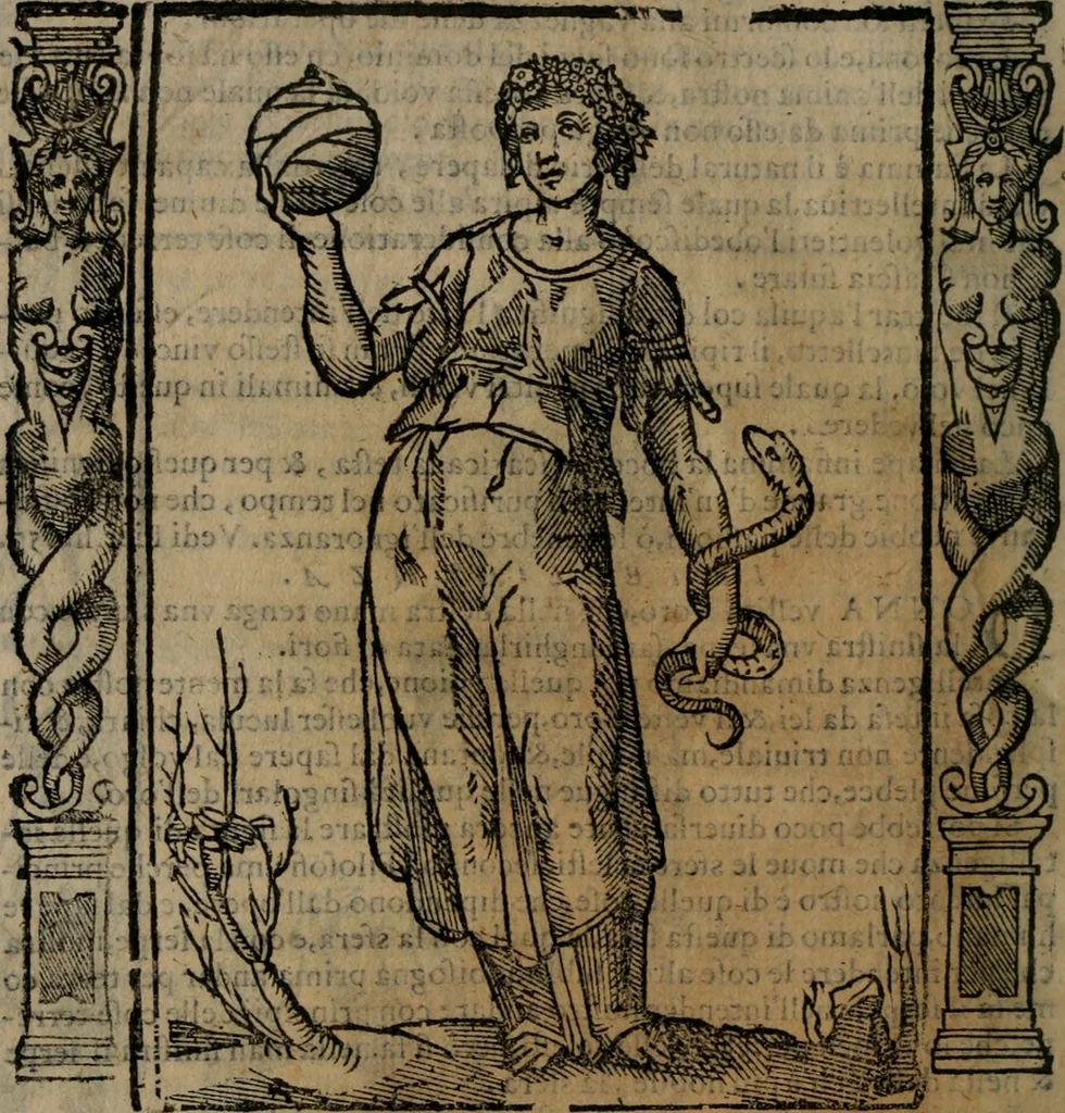 An illustration from Iconologia, ouero, Descrittione di diuerse imagini cauate dall'antichità, & di propria inuentione, 1603, leaf 261