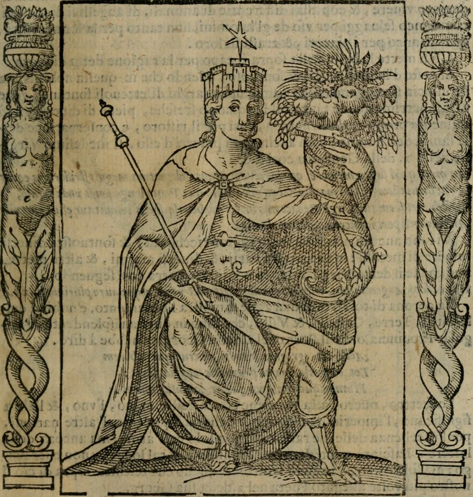An illustration from Iconologia, ouero, Descrittione di diuerse imagini cauate dall'antichità, & di propria inuentione, 1603, leaf 268
