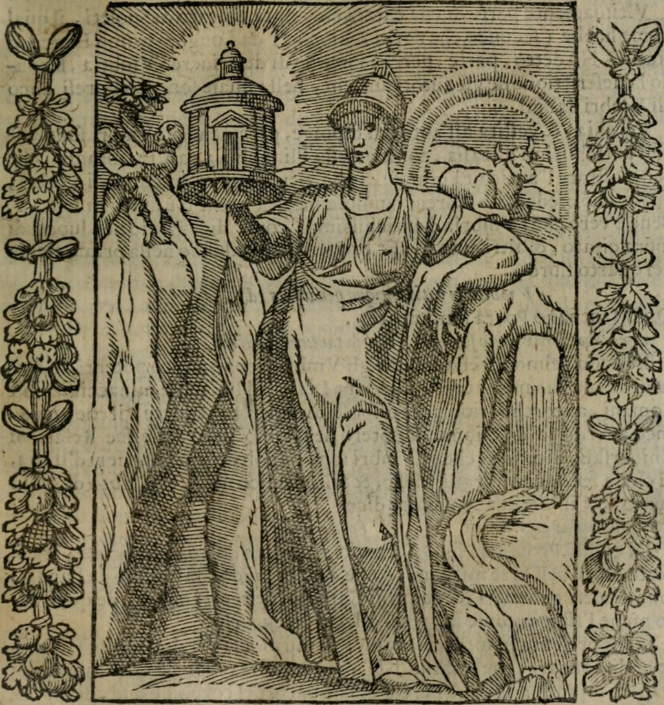 An illustration from Iconologia, ouero, Descrittione di diuerse imagini cauate dall'antichità, & di propria inuentione, 1603, leaf 276