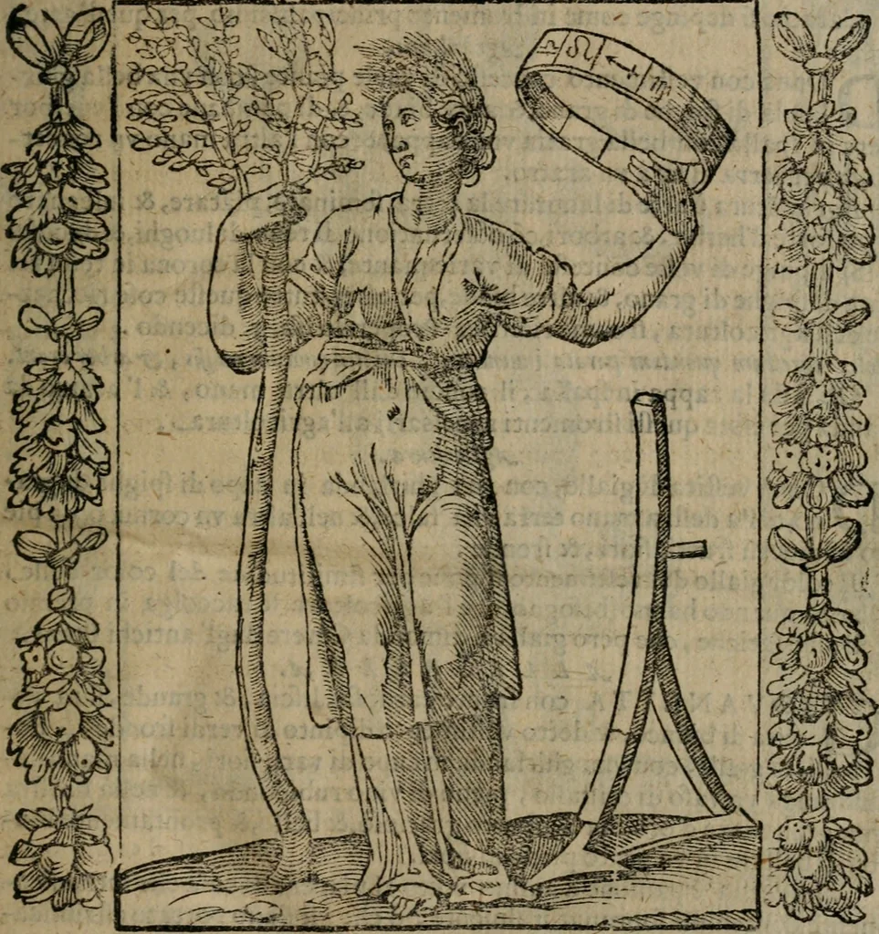 An illustration from Iconologia, ouero, Descrittione di diuerse imagini cauate dall'antichità, & di propria inuentione, 1603, leaf 34