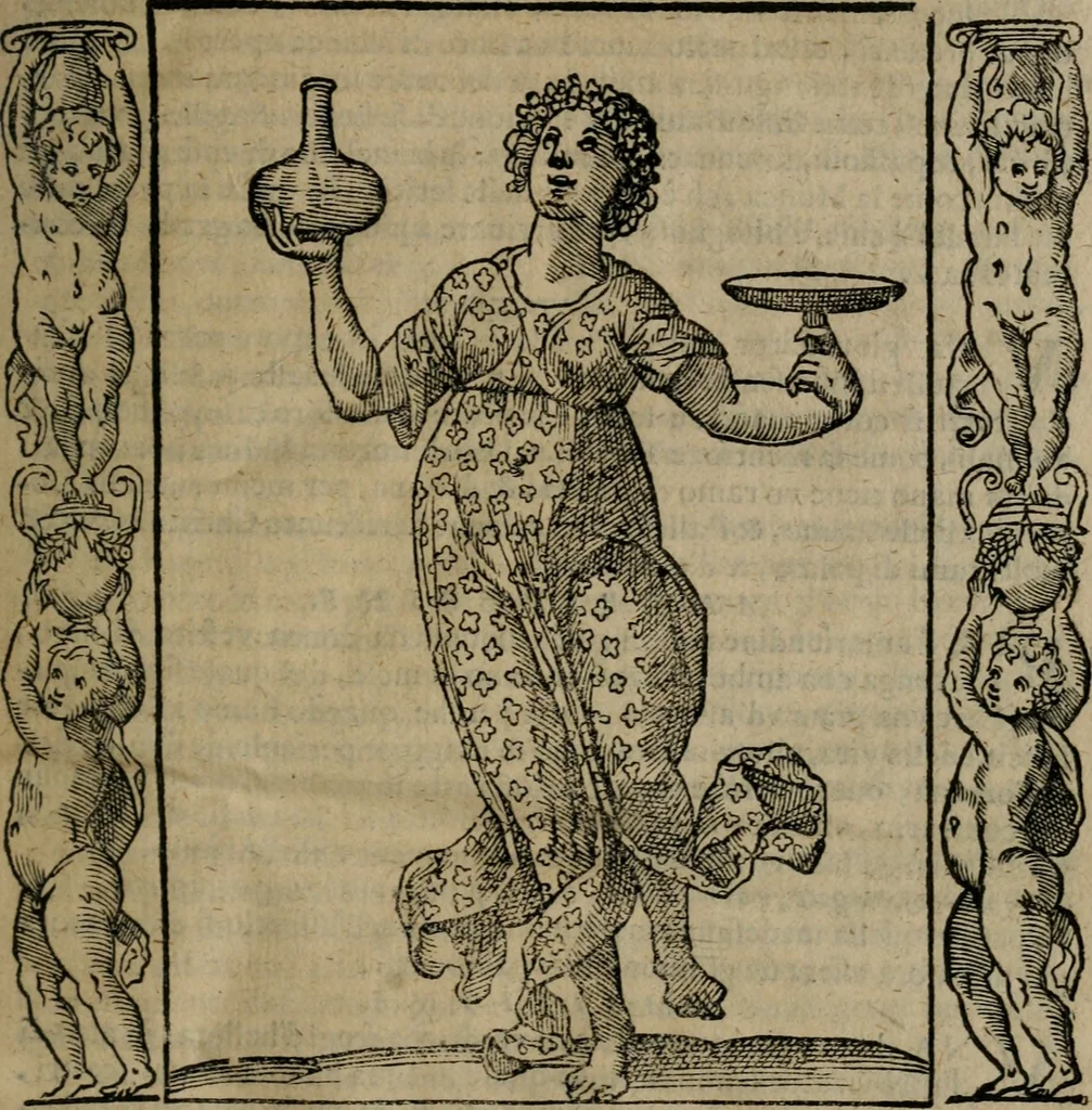An illustration from Iconologia, ouero, Descrittione di diuerse imagini cauate dall'antichità, & di propria inuentione, 1603, leaf 36
