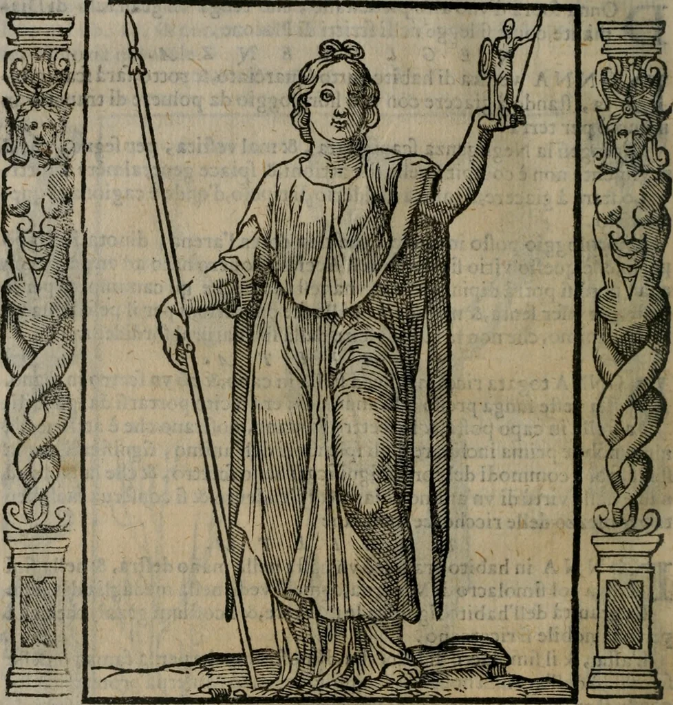 An illustration from Iconologia, ouero, Descrittione di diuerse imagini cauate dall'antichità, & di propria inuentione, 1603, leaf 381
