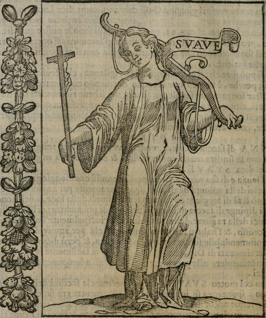 An illustration from Iconologia, ouero, Descrittione di diuerse imagini cauate dall'antichità, & di propria inuentione, 1603, leaf 385