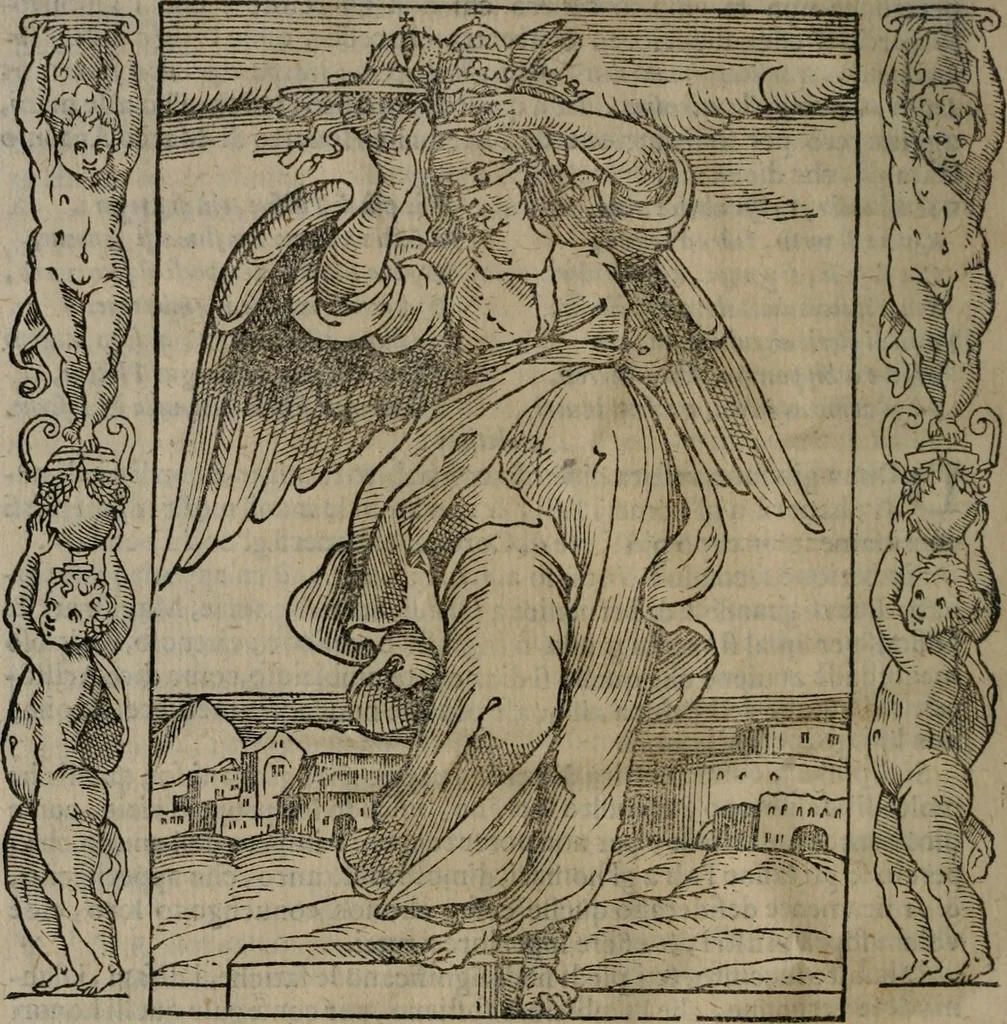 An illustration from Iconologia, ouero, Descrittione di diuerse imagini cauate dall'antichità, & di propria inuentione, 1603, leaf 39