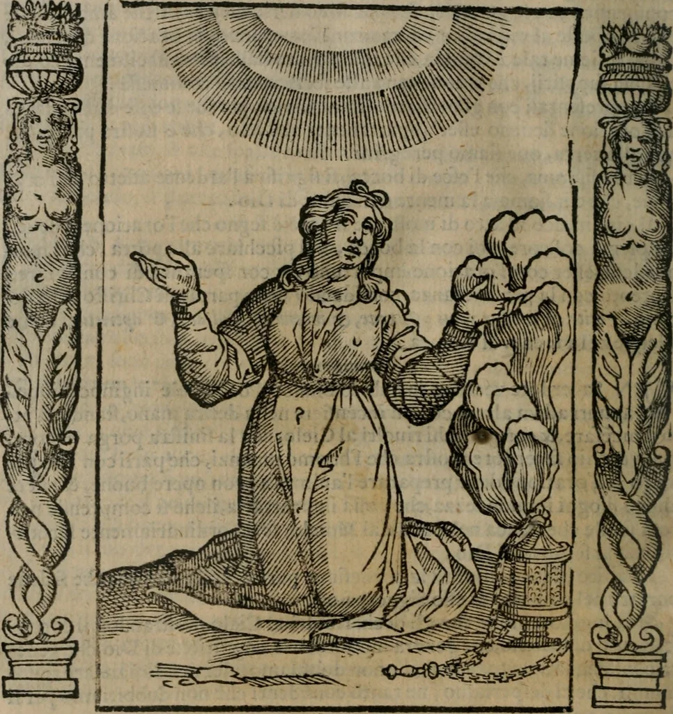 An illustration from Iconologia, ouero, Descrittione di diuerse imagini cauate dall'antichità, & di propria inuentione, 1603, leaf 393