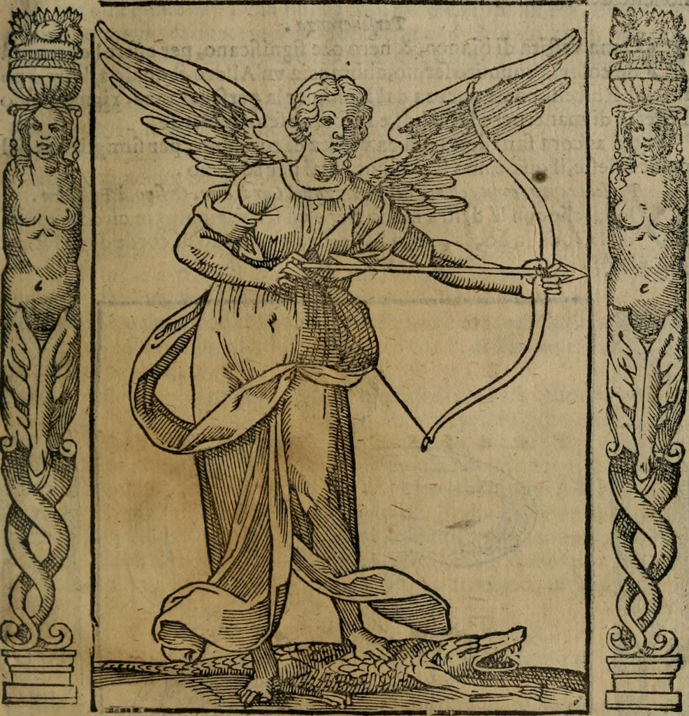 An illustration from Iconologia, ouero, Descrittione di diuerse imagini cauate dall'antichità, & di propria inuentione, 1603, leaf 414