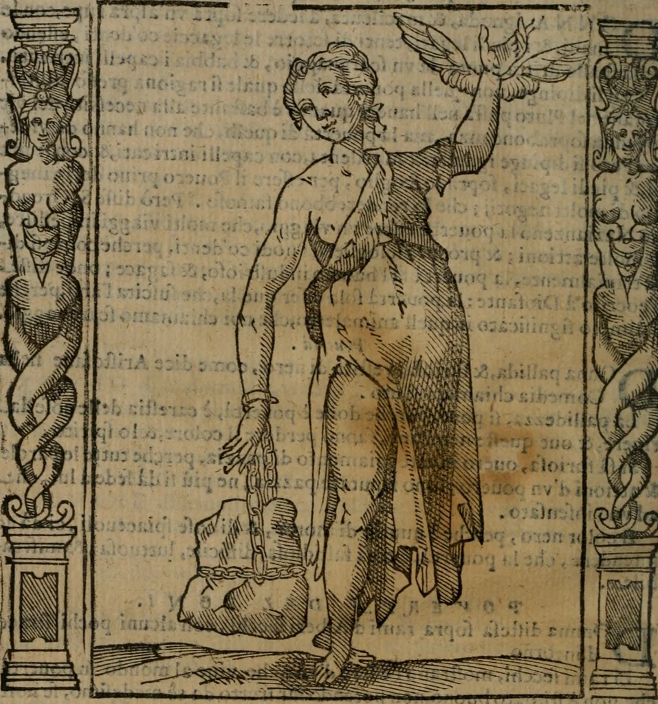 An illustration from Iconologia, ouero, Descrittione di diuerse imagini cauate dall'antichità, & di propria inuentione, 1603, leaf 431