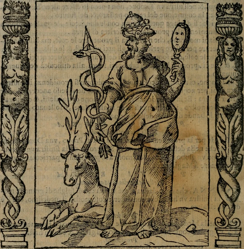 An illustration from Iconologia, ouero, Descrittione di diuerse imagini cauate dall'antichità, & di propria inuentione, 1603, leaf 437