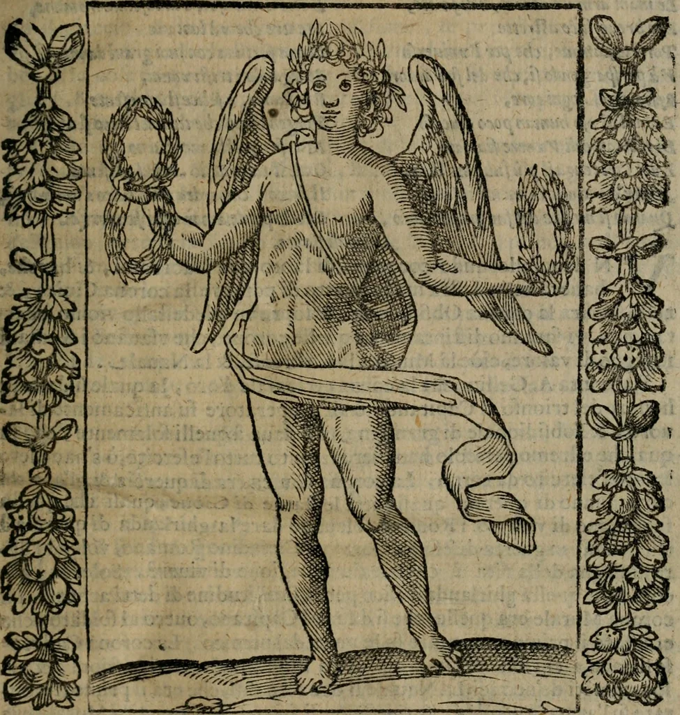 An illustration from Iconologia, ouero, Descrittione di diuerse imagini cauate dall'antichità, & di propria inuentione, 1603, leaf 44