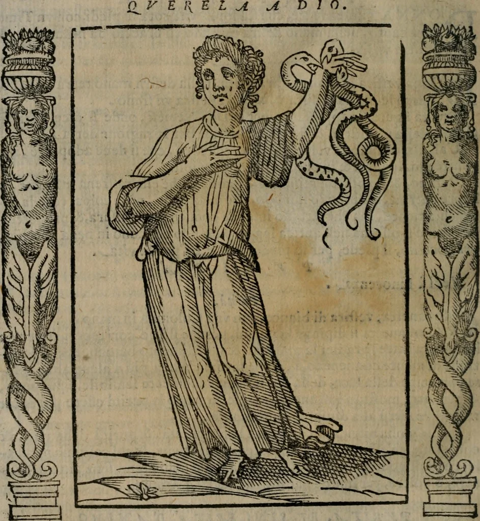 An illustration from Iconologia, ouero, Descrittione di diuerse imagini cauate dall'antichità, & di propria inuentione, 1603, leaf 443