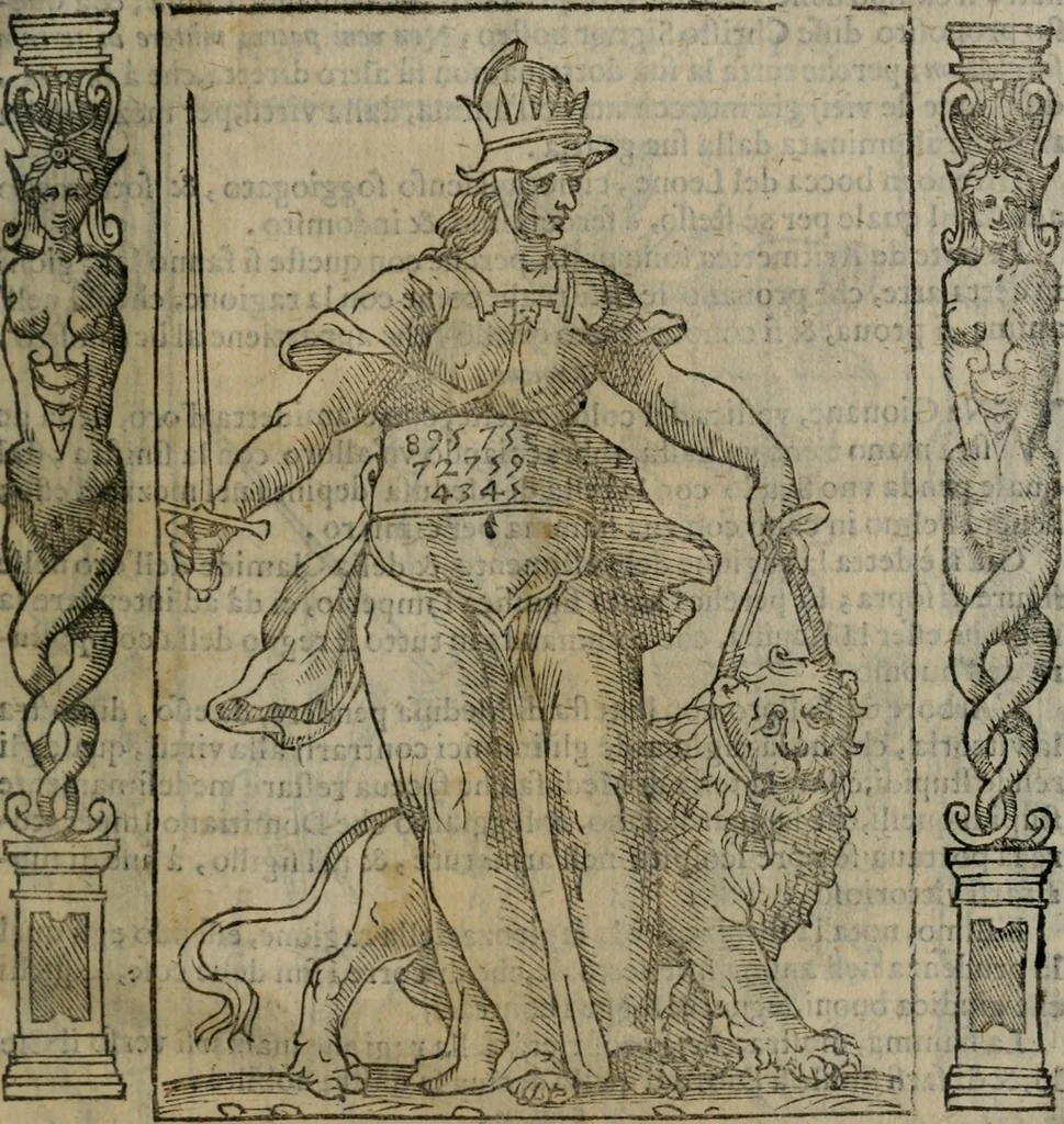 An illustration from Iconologia, ouero, Descrittione di diuerse imagini cauate dall'antichità, & di propria inuentione, 1603, leaf 446