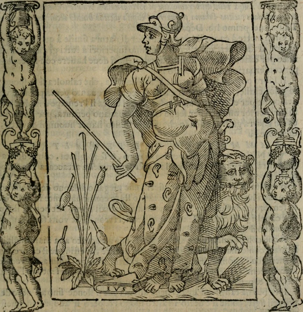 An illustration from Iconologia, ouero, Descrittione di diuerse imagini cauate dall'antichità, & di propria inuentione, 1603, leaf 448