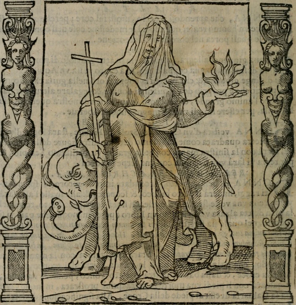 An illustration from Iconologia, ouero, Descrittione di diuerse imagini cauate dall'antichità, & di propria inuentione, 1603, leaf 451