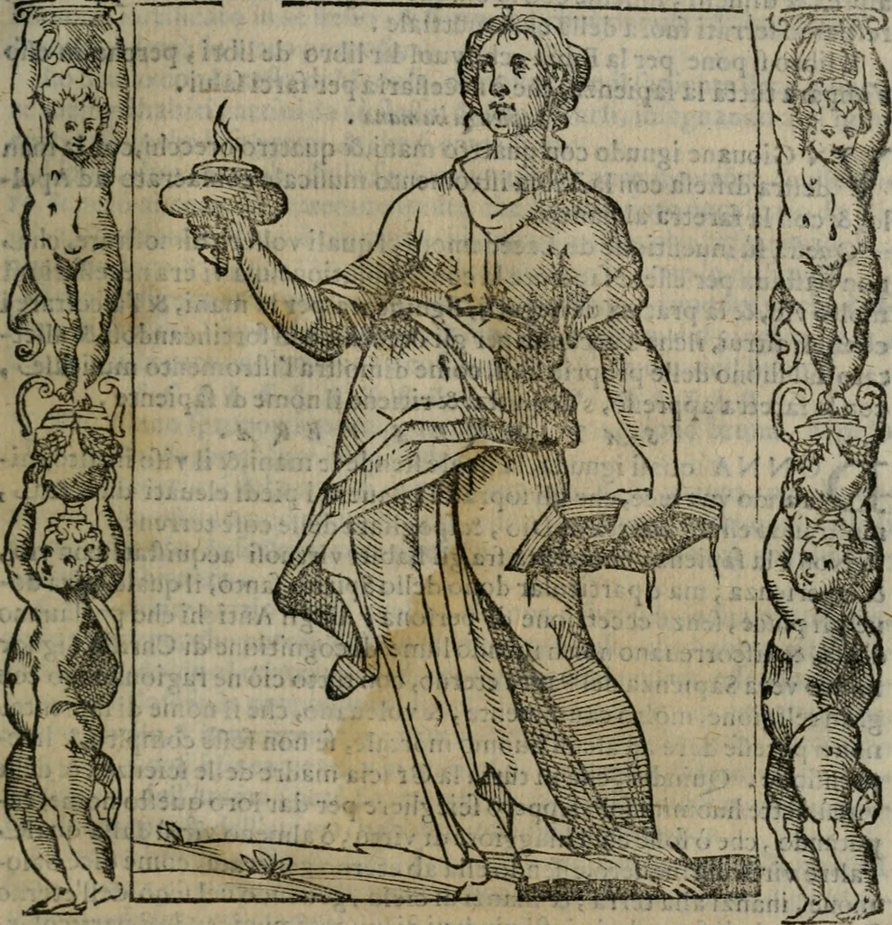An illustration from Iconologia, ouero, Descrittione di diuerse imagini cauate dall'antichità, & di propria inuentione, 1603, leaf 462