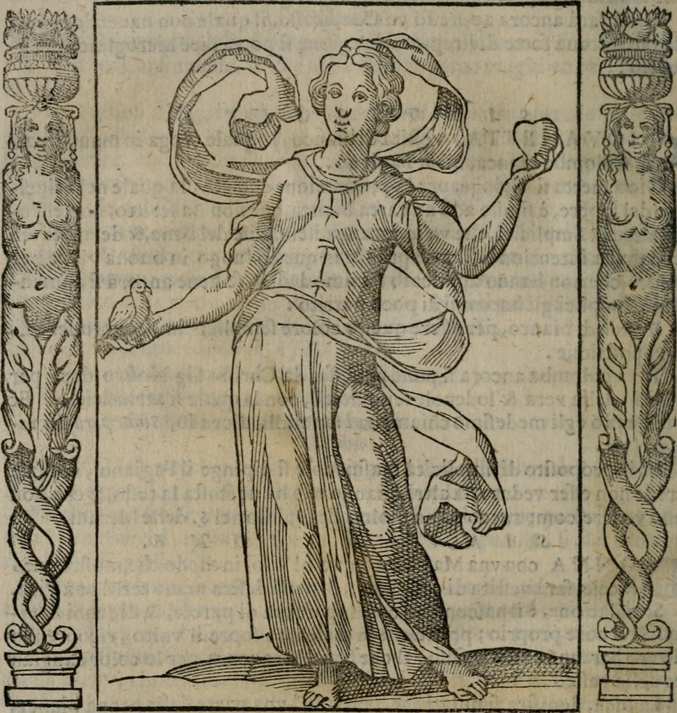 An illustration from Iconologia, ouero, Descrittione di diuerse imagini cauate dall'antichità, & di propria inuentione, 1603, leaf 477