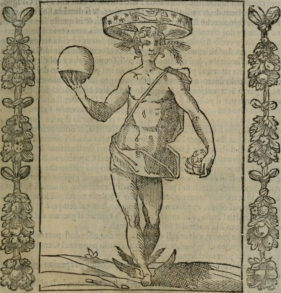 An illustration from Iconologia, ouero, Descrittione di diuerse imagini cauate dall'antichità, & di propria inuentione, 1603, leaf 482