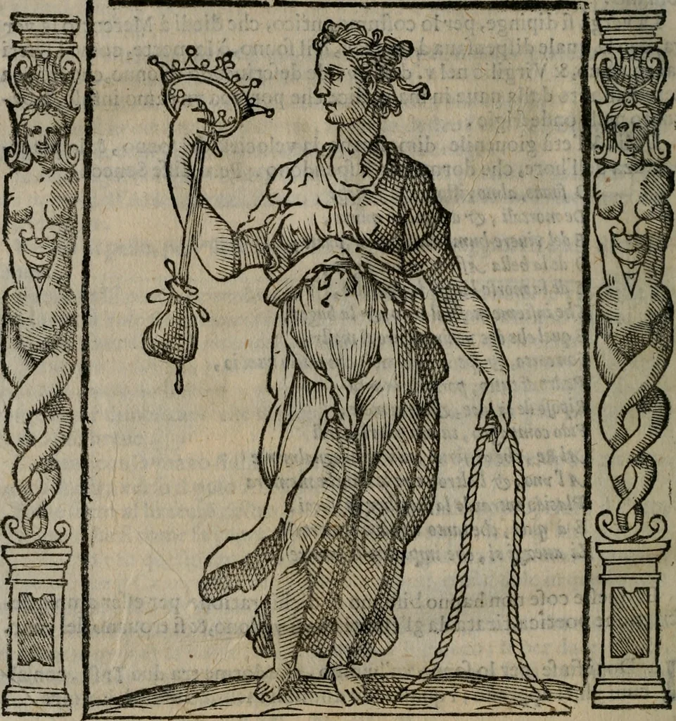 An illustration from Iconologia, ouero, Descrittione di diuerse imagini cauate dall'antichità, & di propria inuentione, 1603, leaf 487