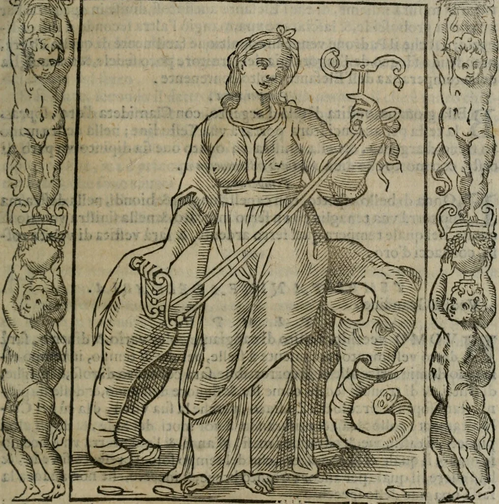 An illustration from Iconologia, ouero, Descrittione di diuerse imagini cauate dall'antichità, & di propria inuentione, 1603, leaf 502