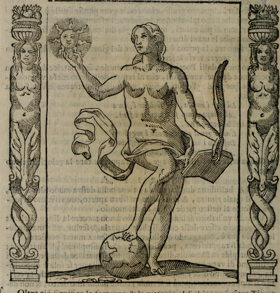 An illustration from Iconologia, ouero, Descrittione di diuerse imagini cauate dall'antichità, & di propria inuentione, 1603, leaf 521