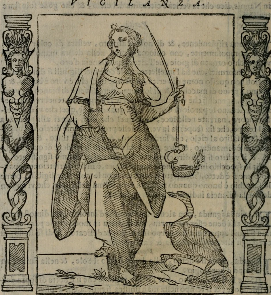 An illustration from Iconologia, ouero, Descrittione di diuerse imagini cauate dall'antichità, & di propria inuentione, 1603, leaf 523