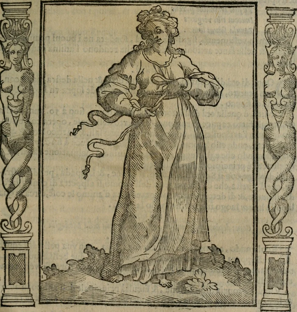 An illustration from Iconologia, ouero, Descrittione di diuerse imagini cauate dall'antichità, & di propria inuentione, 1603, leaf 526