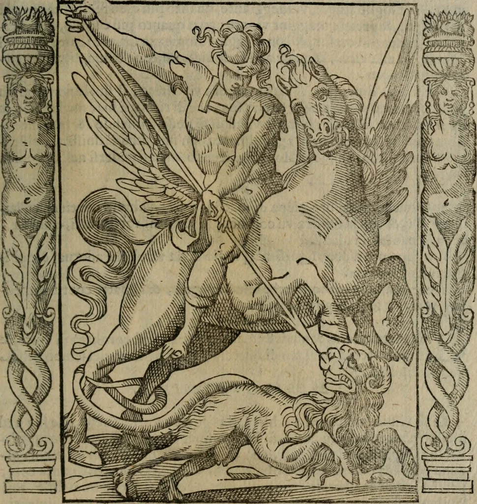 An illustration from Iconologia, ouero, Descrittione di diuerse imagini cauate dall'antichità, & di propria inuentione, 1603, leaf 530