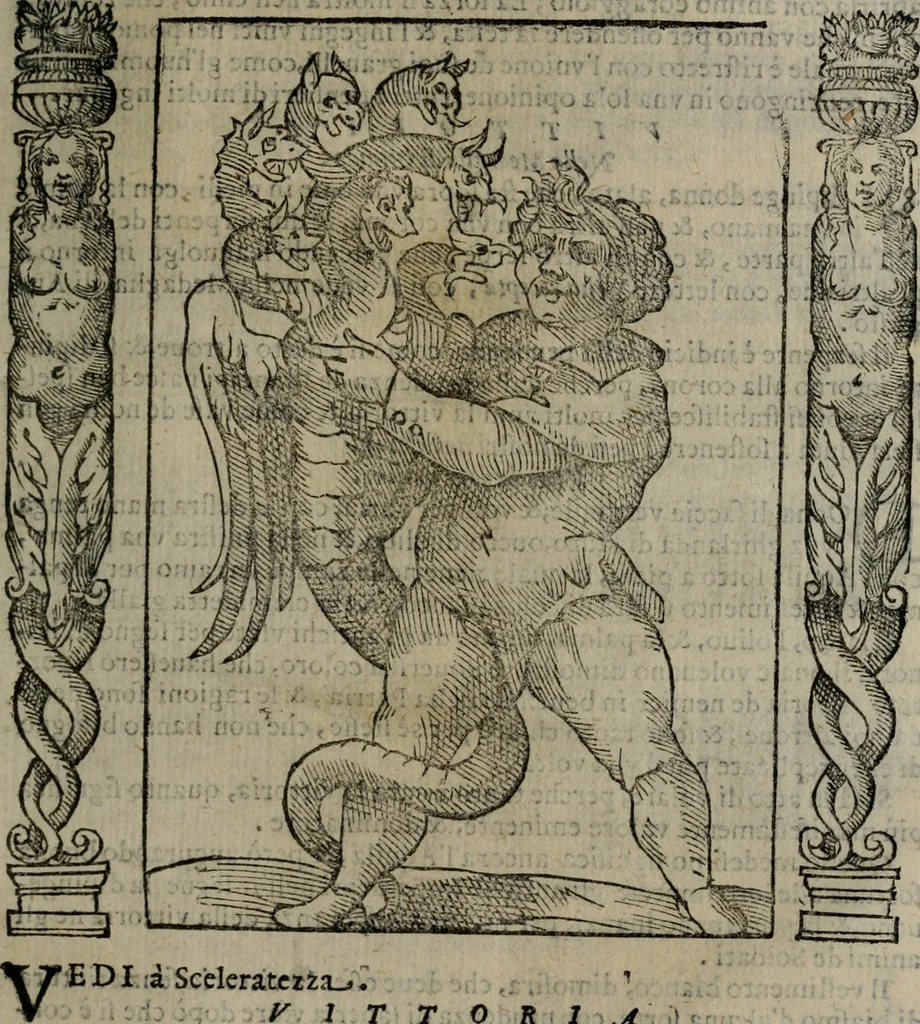 An illustration from Iconologia, ouero, Descrittione di diuerse imagini cauate dall'antichità, & di propria inuentione, 1603, leaf 536