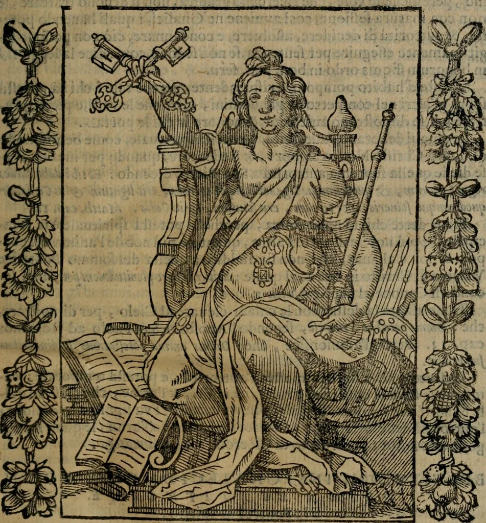 An illustration from Iconologia, ouero, Descrittione di diuerse imagini cauate dall'antichità, & di propria inuentione, 1603, leaf 60