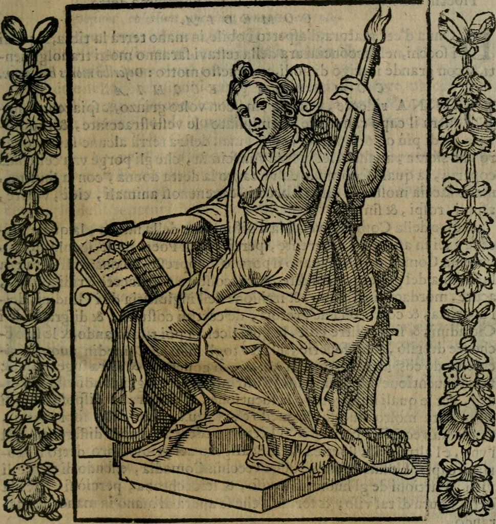 An illustration from Iconologia, ouero, Descrittione di diuerse imagini cauate dall'antichità, & di propria inuentione, 1603, leaf 96