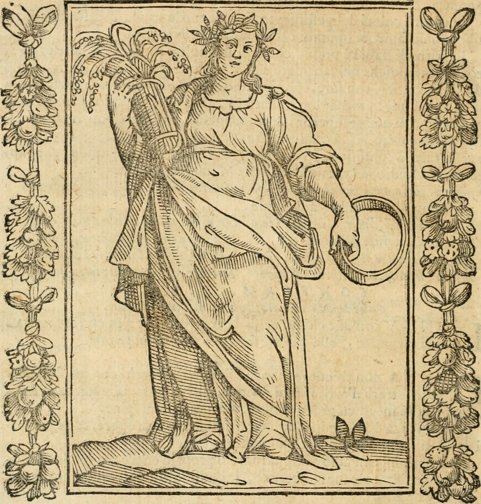 An illustration from Iconologia, ouero, Descrittione di diuerse imagini cauate dall'antichità, & di propria inuentione, 1603, leaf 111