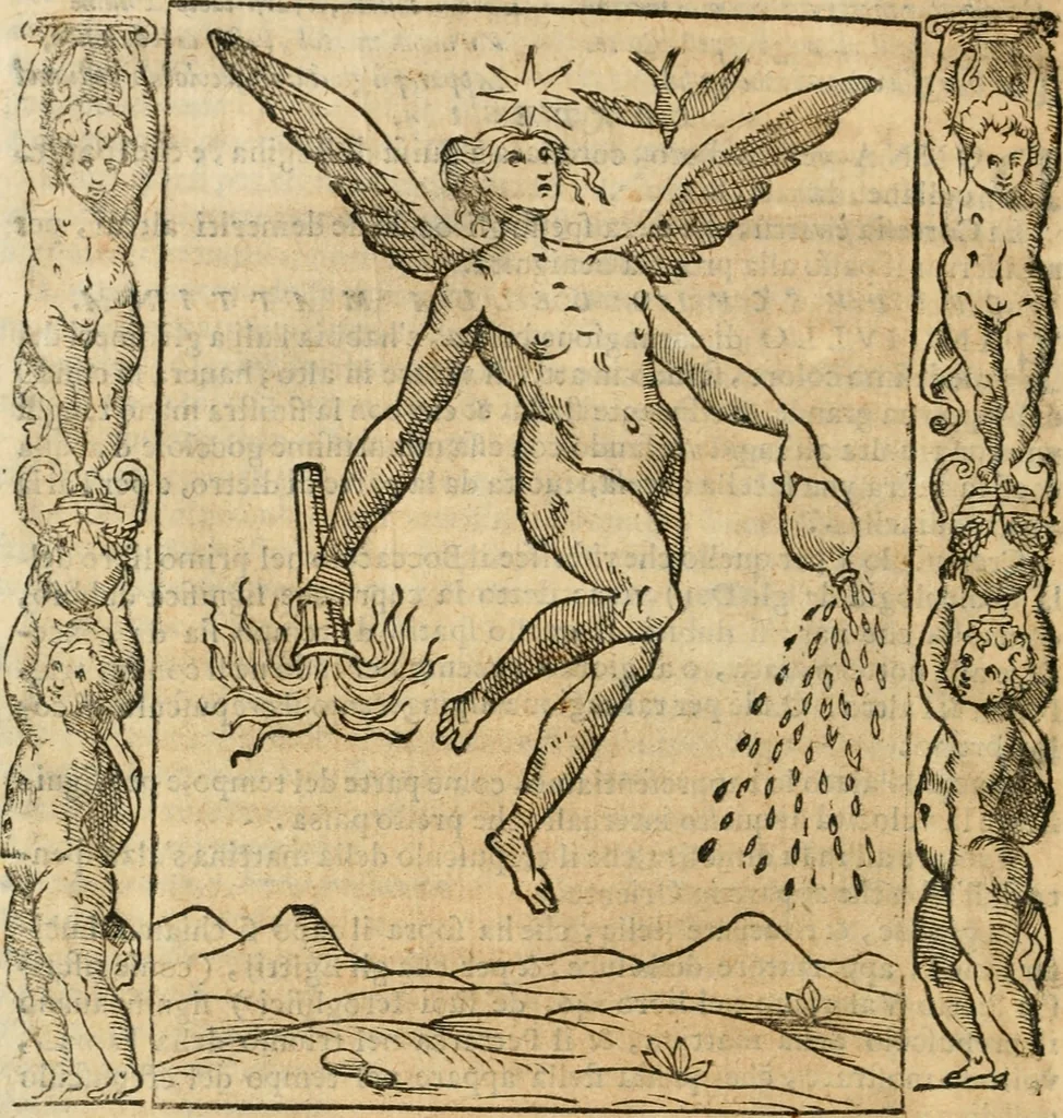 An illustration from Iconologia, ouero, Descrittione di diuerse imagini cauate dall'antichità, & di propria inuentione, 1603, leaf 123