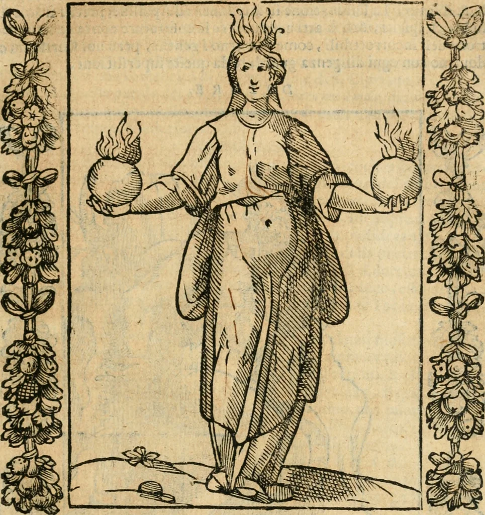 An illustration from Iconologia, ouero, Descrittione di diuerse imagini cauate dall'antichità, & di propria inuentione, 1603, leaf 136