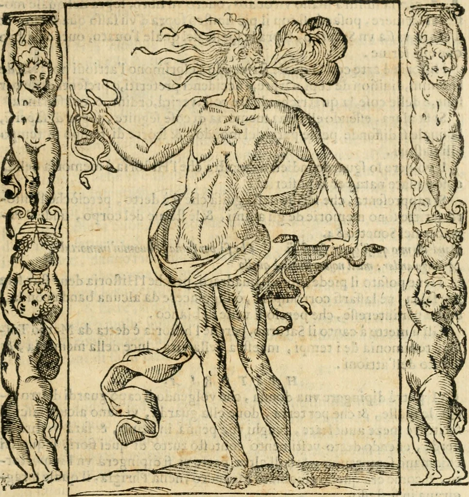 An illustration from Iconologia, ouero, Descrittione di diuerse imagini cauate dall'antichità, & di propria inuentione, 1603, leaf 240