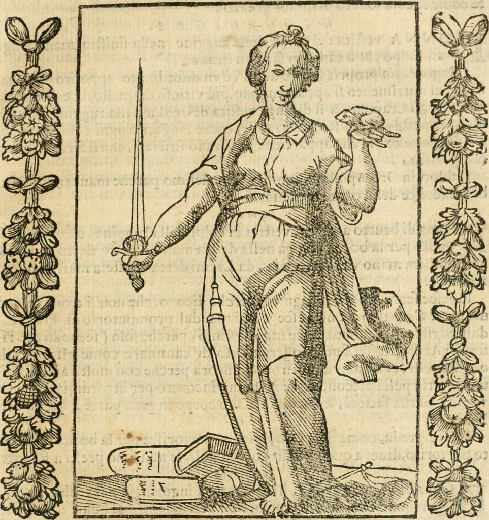 An illustration from Iconologia, ouero, Descrittione di diuerse imagini cauate dall'antichità, & di propria inuentione, 1603, leaf 254