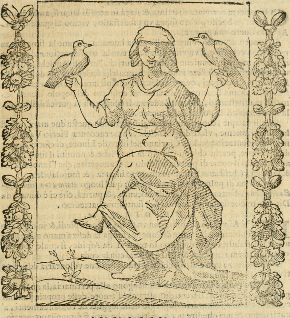 An illustration from Iconologia, ouero, Descrittione di diuerse imagini cauate dall'antichità, & di propria inuentione, 1603, leaf 258