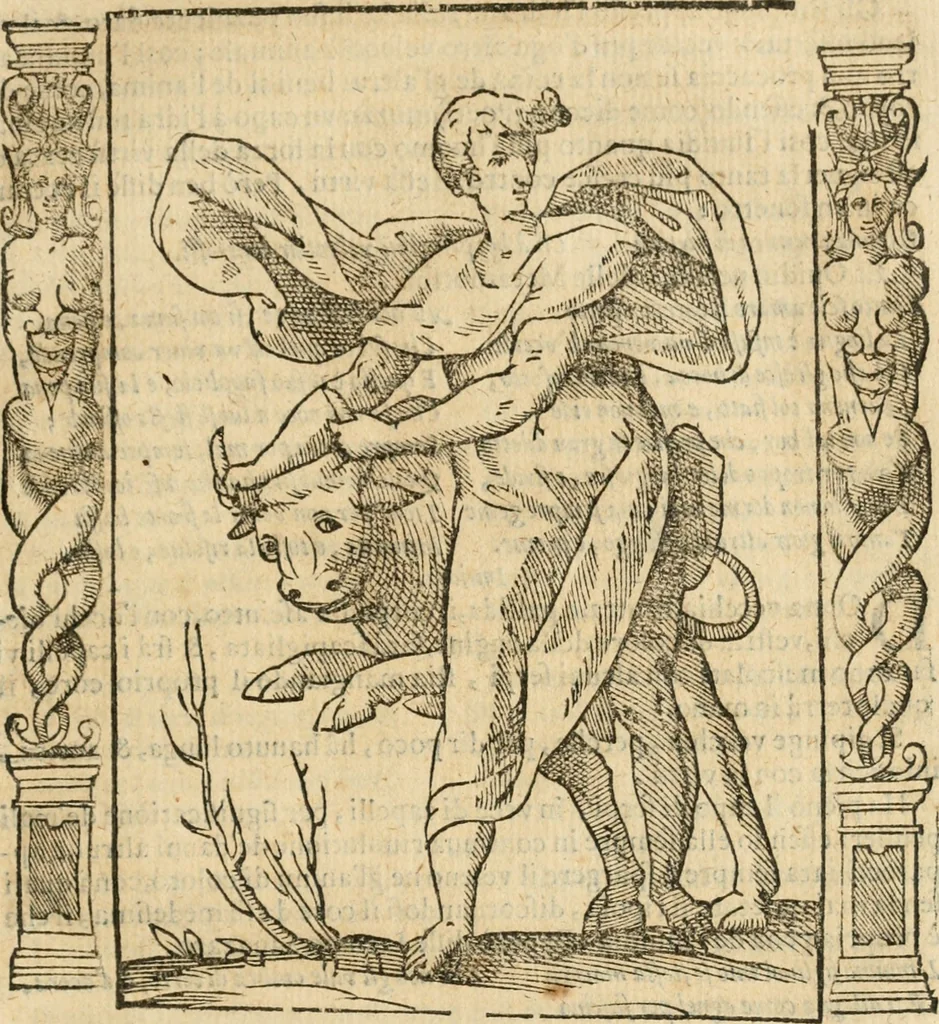 An illustration from Iconologia, ouero, Descrittione di diuerse imagini cauate dall'antichità, & di propria inuentione, 1603, leaf 264