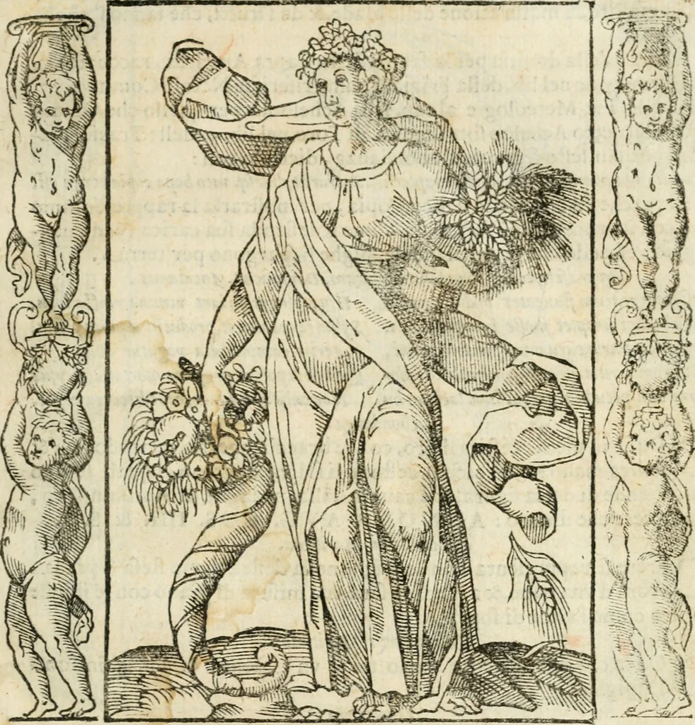 An illustration from Iconologia, ouero, Descrittione di diuerse imagini cauate dall'antichità, & di propria inuentione, 1603, leaf 28
