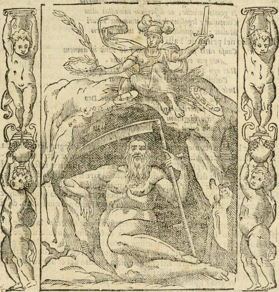 An illustration from Iconologia, ouero, Descrittione di diuerse imagini cauate dall'antichità, & di propria inuentione, 1603, leaf 282